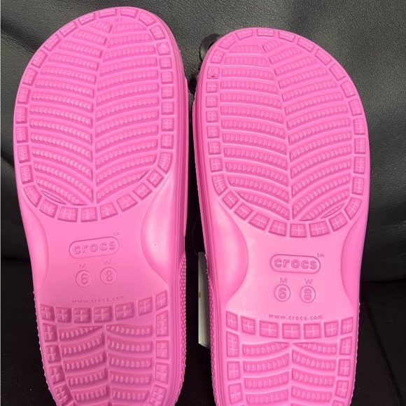 CROCS Shoes New Classic Crocs Slides Taffy Pink Rose Poshmark